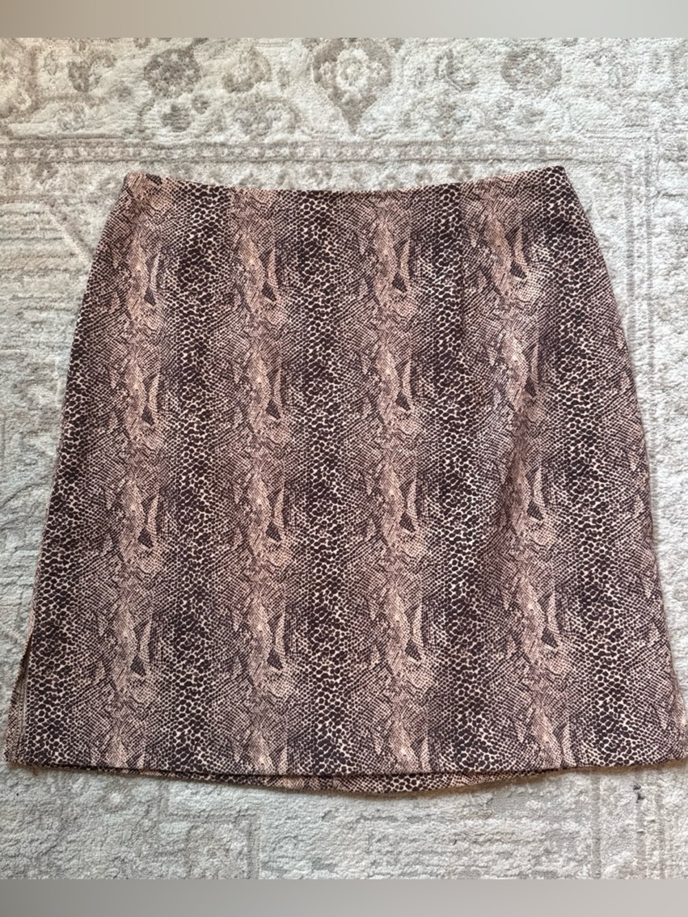 Dress Barn Snake-Print Mini Skirt